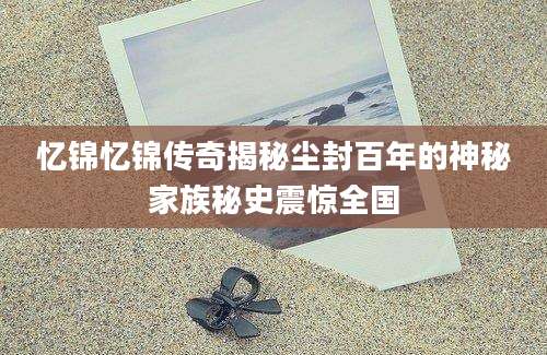 忆锦忆锦传奇揭秘尘封百年的神秘家族秘史震惊全国