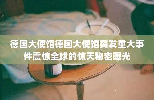 德国大使馆德国大使馆突发重大事件震惊全球的惊天秘密曝光