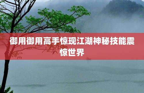 御用御用高手惊现江湖神秘技能震惊世界