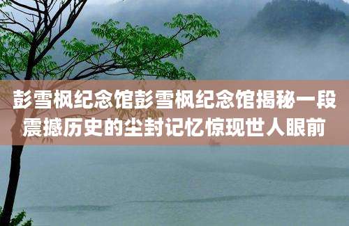 彭雪枫纪念馆彭雪枫纪念馆揭秘一段震撼历史的尘封记忆惊现世人眼前
