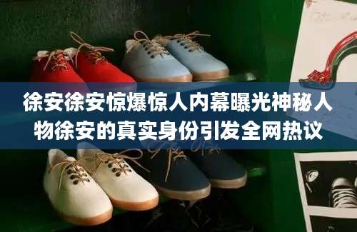 徐安徐安惊爆惊人内幕曝光神秘人物徐安的真实身份引发全网热议