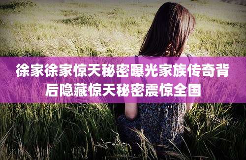 徐家徐家惊天秘密曝光家族传奇背后隐藏惊天秘密震惊全国