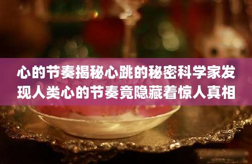 心的节奏揭秘心跳的秘密科学家发现人类心的节奏竟隐藏着惊人真相