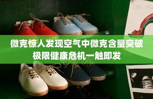 微克惊人发现空气中微克含量突破极限健康危机一触即发