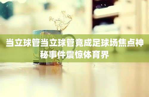 当立球管当立球管竟成足球场焦点神秘事件震惊体育界