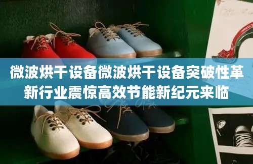 微波烘干设备微波烘干设备突破性革新行业震惊高效节能新纪元来临